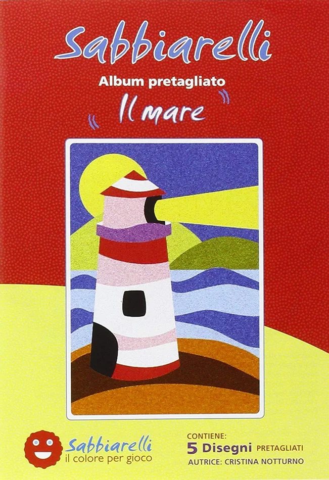 Sabbiarelli Sabbiarelli Sandmalerei-Album das Meer 15×20 cm 5 Stück