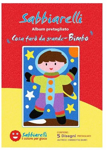 Sabbiarelli Sabbiarelli Sandmalerei-Album Jungen 15×20 cm 5 Stück
