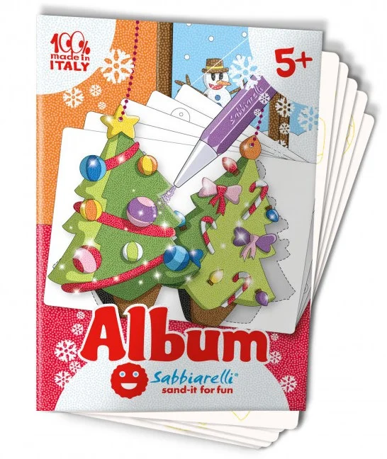 Sabbiarelli Sabbiarelli Zandschilderen Album Kerst Hangers 15×20 cm