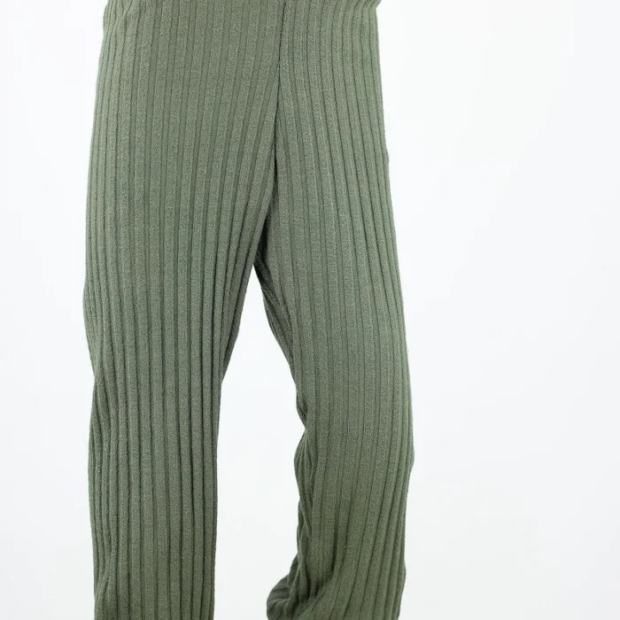 SALE 86/92 GRÜN Kinder-Leggings aus weichem Ripp-Viskosejersey