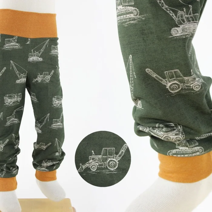 SALE Leggings für Kinder mit Baufahrzeugen