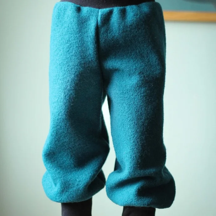 SALE warme Wollhose für Kinder petrol