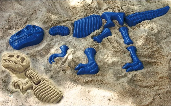Sand moulds Tyrannosaurus Rex blue