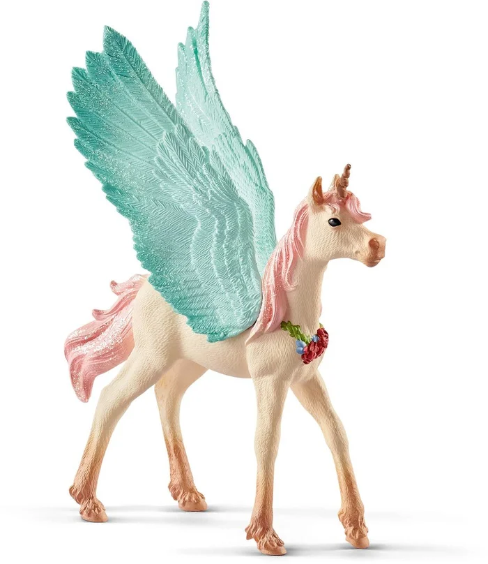 Schleich bayala – Dekoriertes Einhorn Pegasus Fohlen 70575