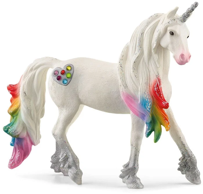 Schleich bayala – Regenbogen Liebe Einhorn Hengst 70725