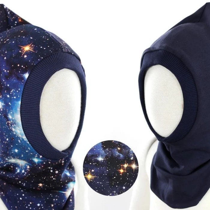 Schlupfmütze für Kinder marineblau BLUE GALAXY