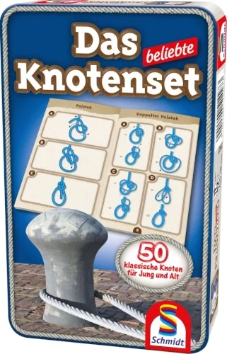 Schmidt Spiele – Das beliebte Knotenset, Metalldose