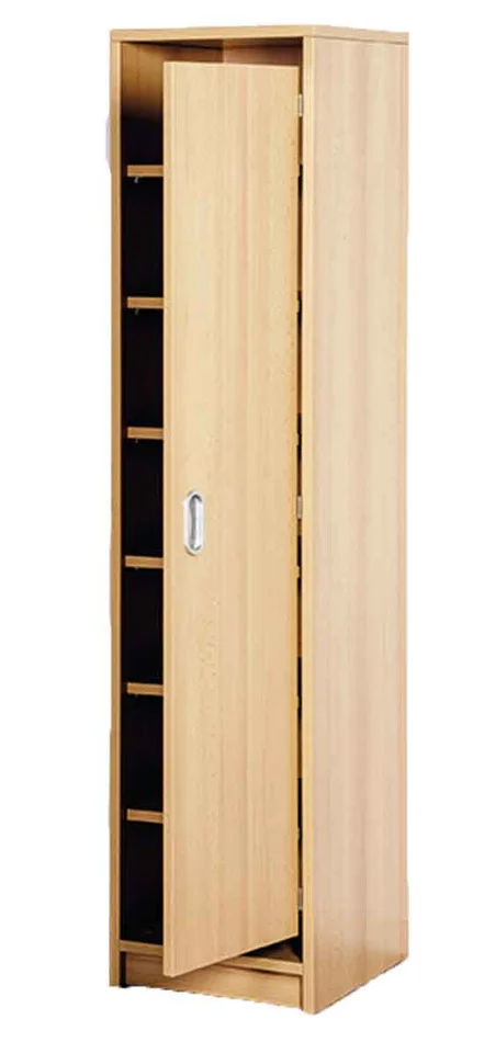 Schrank mit verkürzter Tür und 6 festen Böden