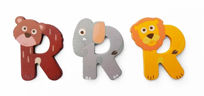 SCRATCH-Holzbuchstabe – R