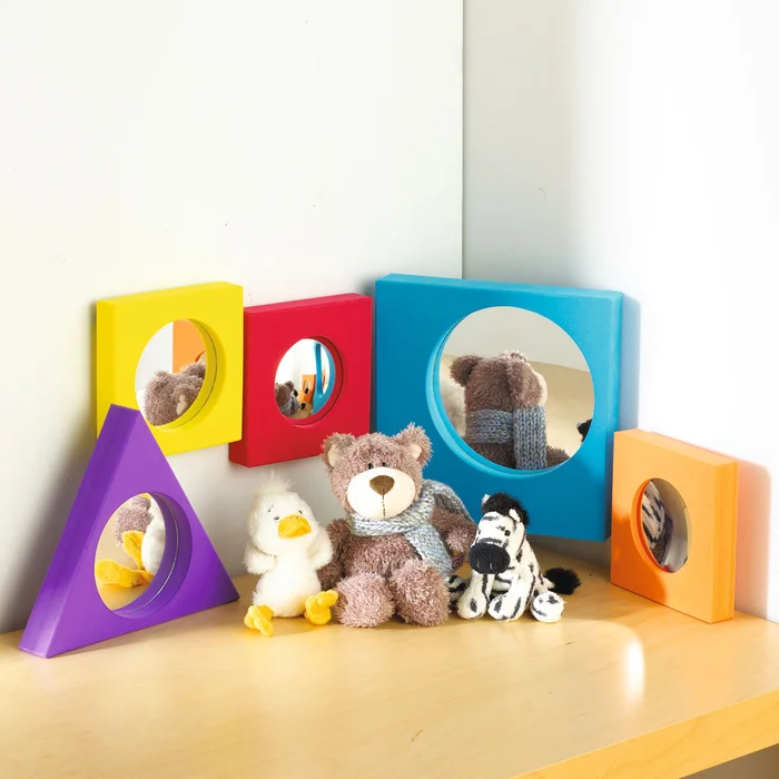 Set mit 5 Spiegeln für verzerrte Spiegelbilder