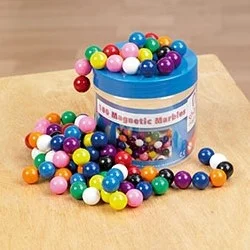 Shaw Magnets Magnetic Coloured Marbles Tub – Pk100