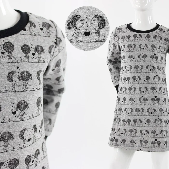 Shirtkleid langarm für Kinder YOUNG LOVE