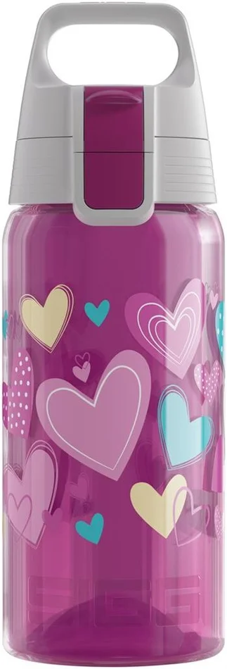 Sigg Viva One Wasserflasche für Kinder Herzen – 0.5L