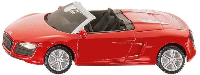 SIKU 1316, Audi R8 Spyder, Metall/Kunststoff, Rot, Spielzeugauto für Kinder
