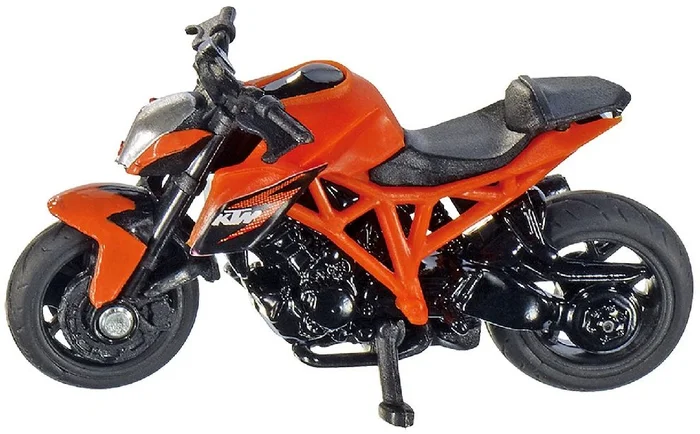 SIKU 1384, KTM 1290 Super Duke R Motorrad, Metall/Kunststoff, Orange, Bereifung aus Gummi