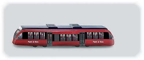 SIKU 1646, Nahverkehrszug, Metall/Kunststoff, Rot, Kompatibel mit anderen SIKU Spielzeugen