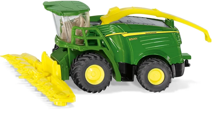 siku 1794, John Deere 8500i Maishäcksler, 1:87, Metall/Kunststoff, Grün, Abnehmbares Maisgebiss, Bewegliches Abtankrohr, Anhängerkupplung