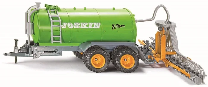 SIKU 2270, Fasswagen, 1:32, Metall/Kunststoff, Grün, Abnehmbarer Schlauchverteiler, Bewegliche Teile