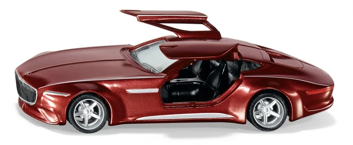 SIKU 2357, Vision Mercedes-Maybach 6 Grand Coupé, 1:50, Metall/Kunststoff, Rot, Öffenbare Flügeltüren, Wechselbare Räder