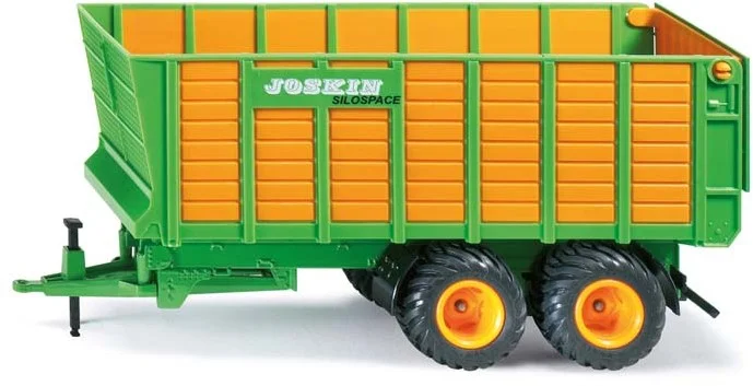 SIKU 2873, Silagewagen, 1:32, Metall/Kunststoff, Orange/Grün, Bewegliche Teile