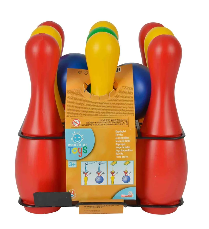 SIMBA – Kegelspiel mit 9 Kegeln und Halterung