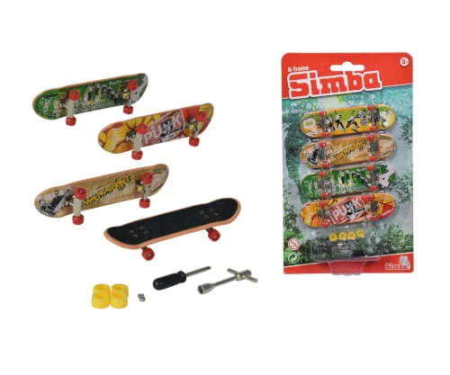 SIMBA Toys – Finger Skateboard 4er Set, sortiert
