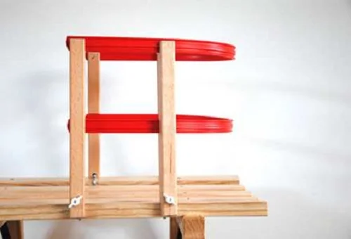 Sirch – Schlitten Kinderlehne Holz/Kunststoff