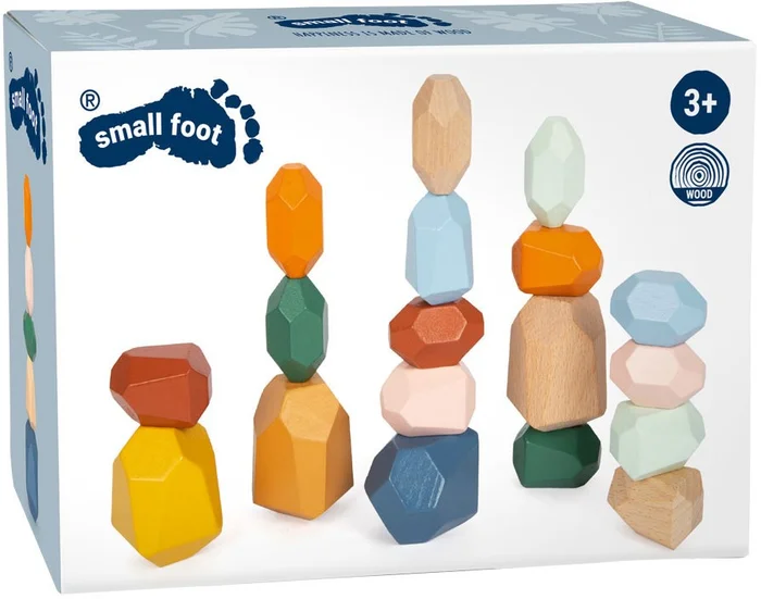Small Foot – Houten Balans Blokken Safari, 18dlg.