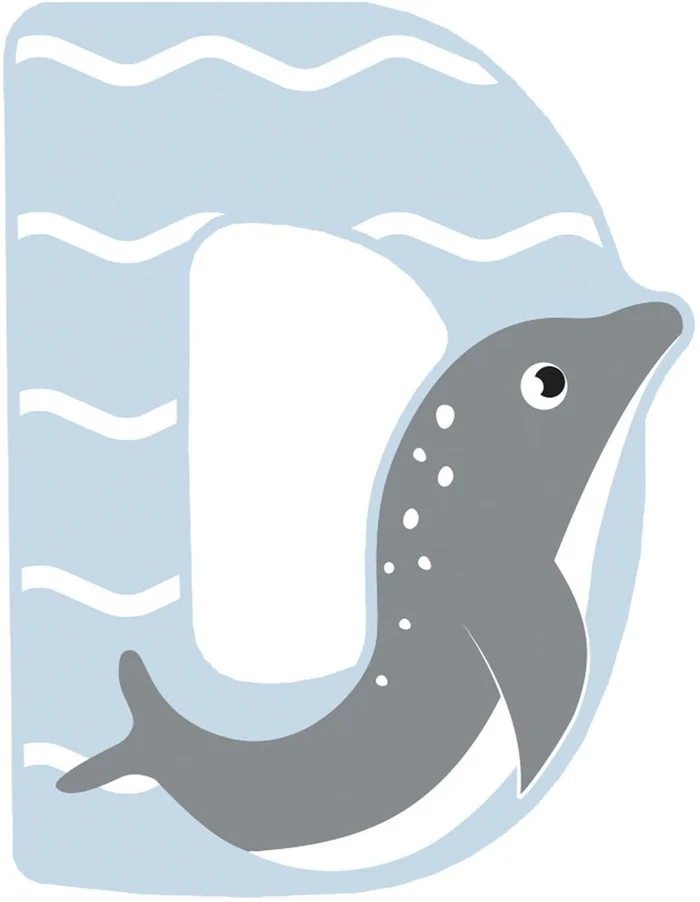 Small Foot – Houten Dieren Kinderletter – D