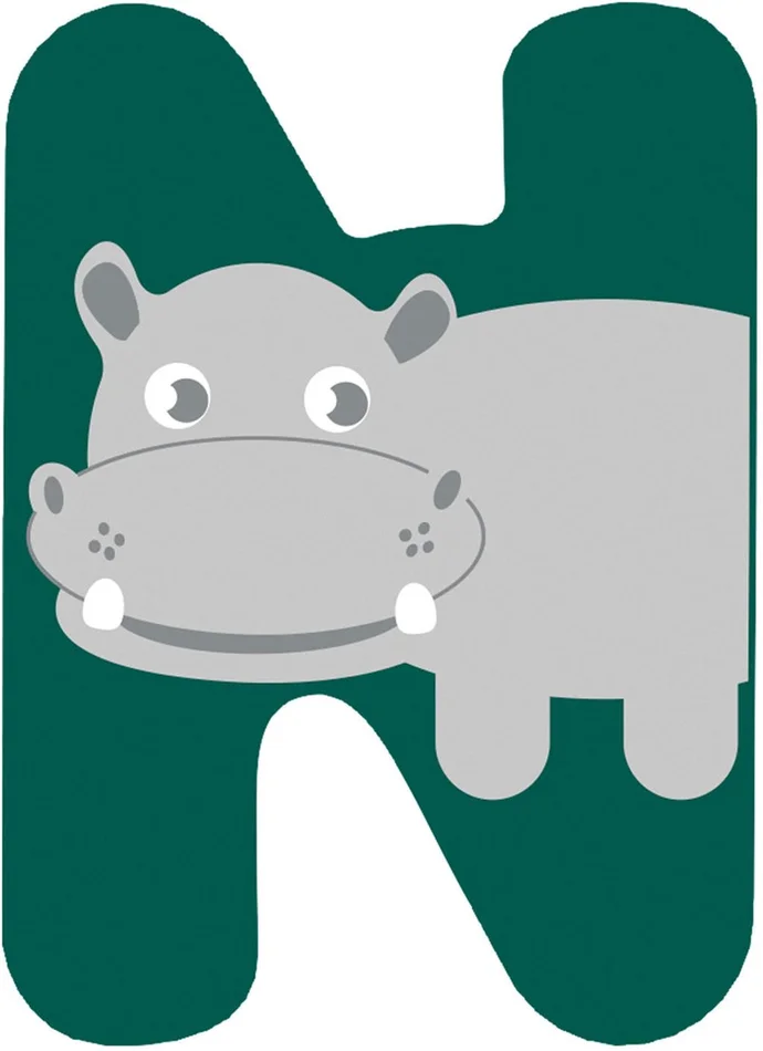 Small Foot – Houten Dieren Kinderletter – N