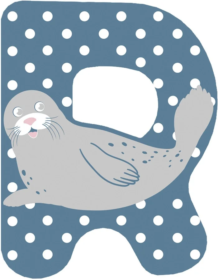 Small Foot – Houten Dieren Kinderletter – R