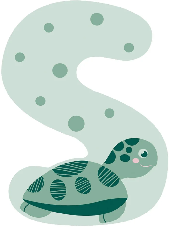 Small Foot – Houten Dieren Kinderletter – S