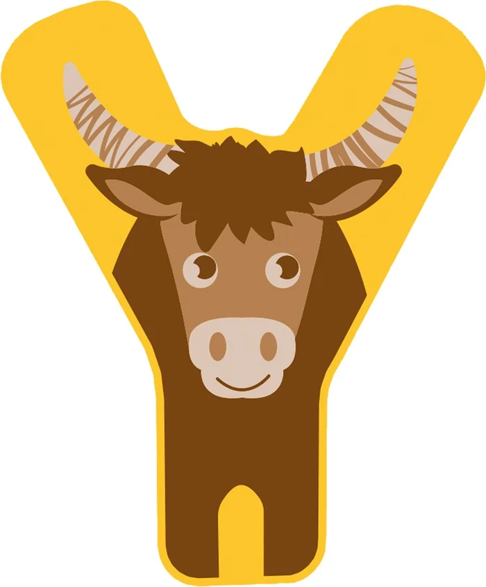 Small Foot – Houten Dieren Kinderletter – Y