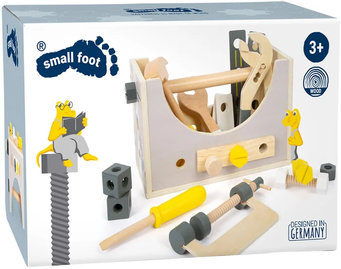 Small Foot – Houten Gereedschapskist 2in1, 28dlg.