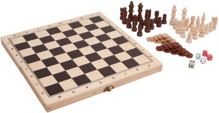 Small Foot – Houten Klassieke Spellen 3in1 in Kist