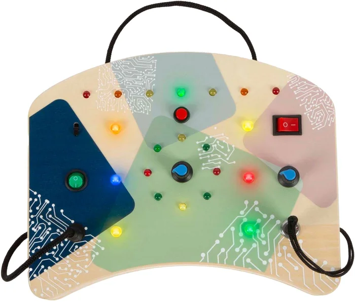 Small Foot – Houten LED Activiteitenbord met Licht en Schakelaars