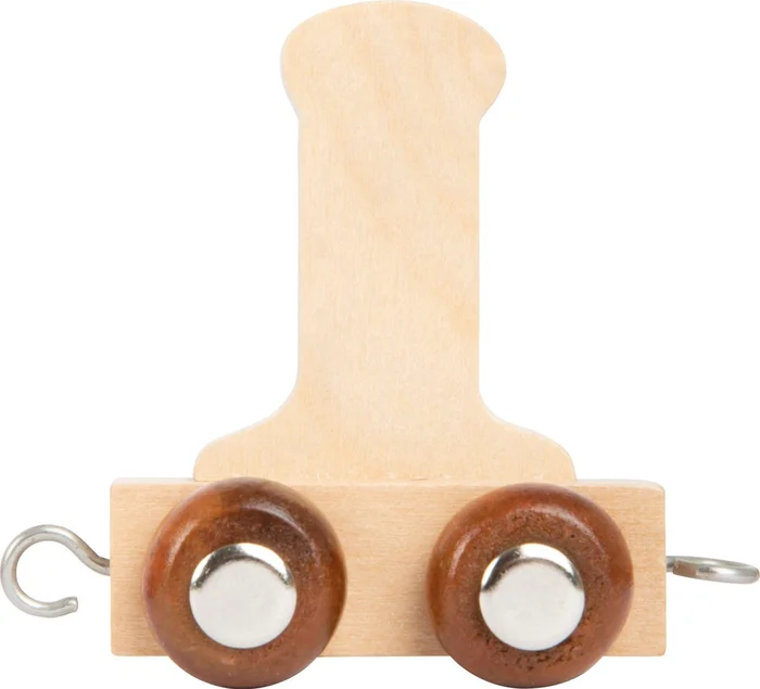 Small Foot – Houten Lettertrein – I – 12 stuks