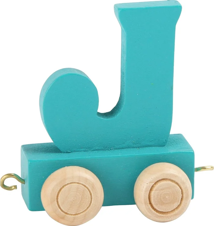 Small Foot – Houten Lettertrein Kleur – J