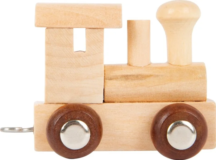 Small Foot – Houten Lettertrein Locomotief – 12 stuks