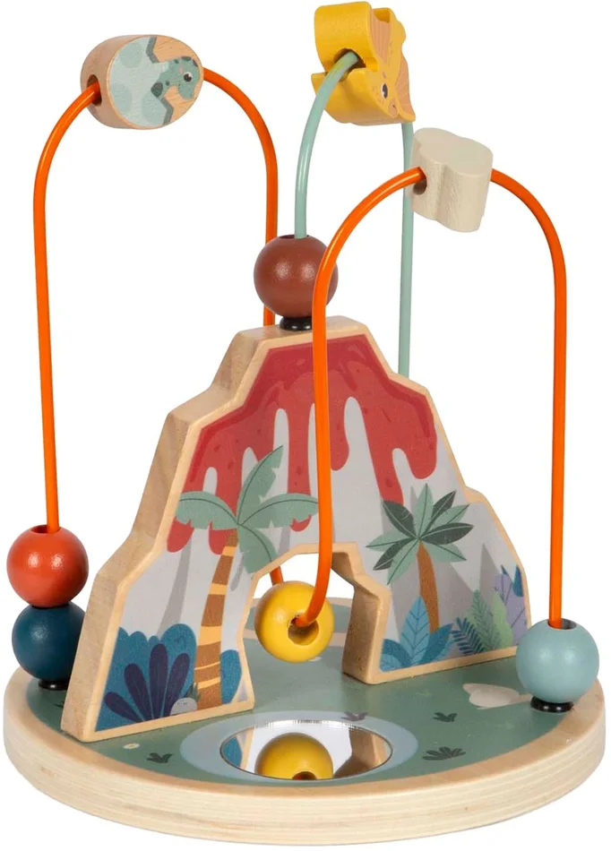Small Foot – Houten Motoriekspiraal Vulkaan en Dino