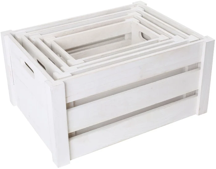 Small Foot – Houten Opbergkistjes, Set van 4