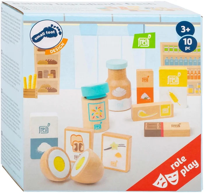 Small Foot – Houten Speeleten Bakbenodigdheden, 10dlg.