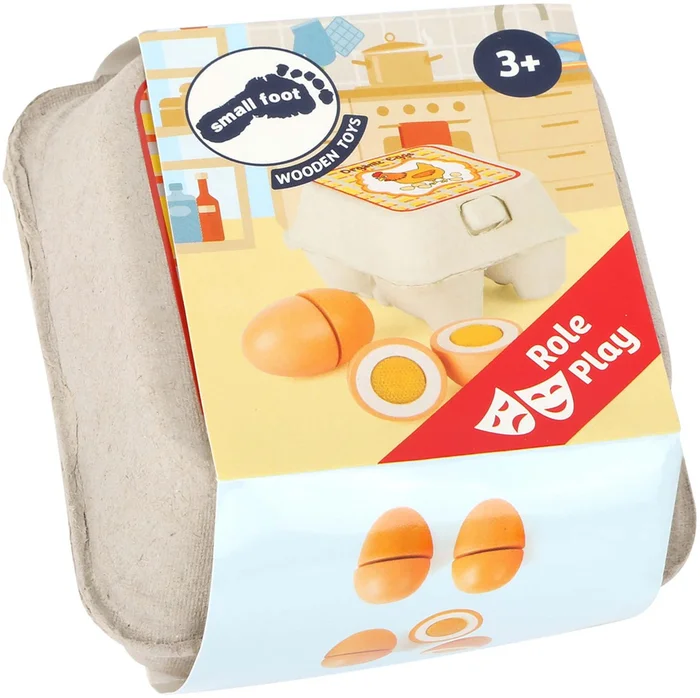 Small Foot – Houten Speeleten Eieren, 9dlg.