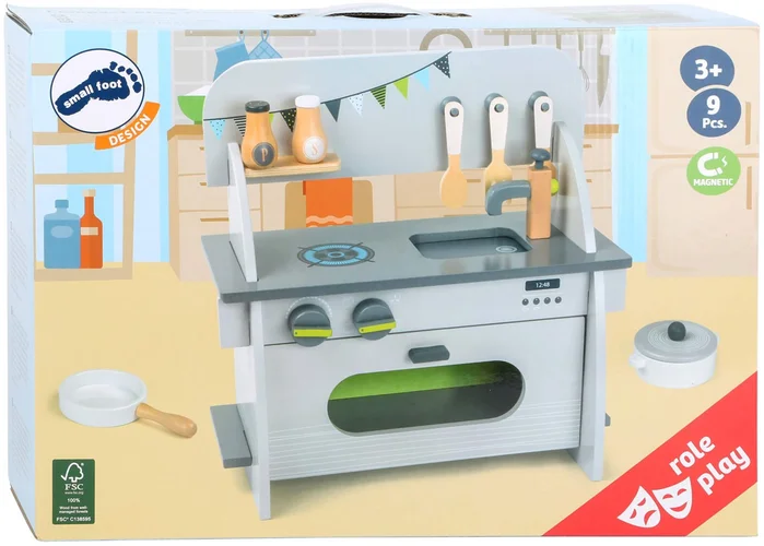 Small Foot – Houten Speelkeuken Compact, 9dlg.
