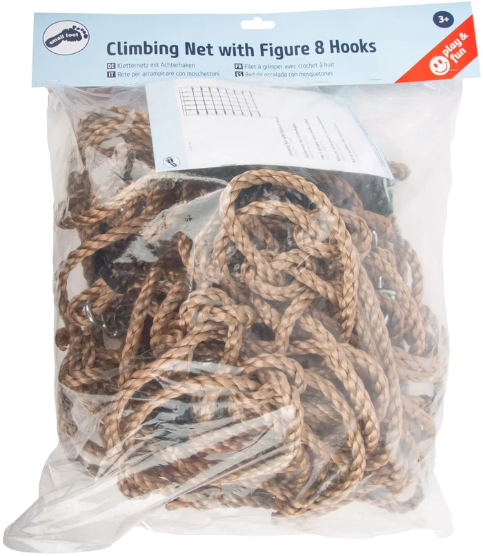 Small Foot – Klimnet met 8 Haken, 200x150cm
