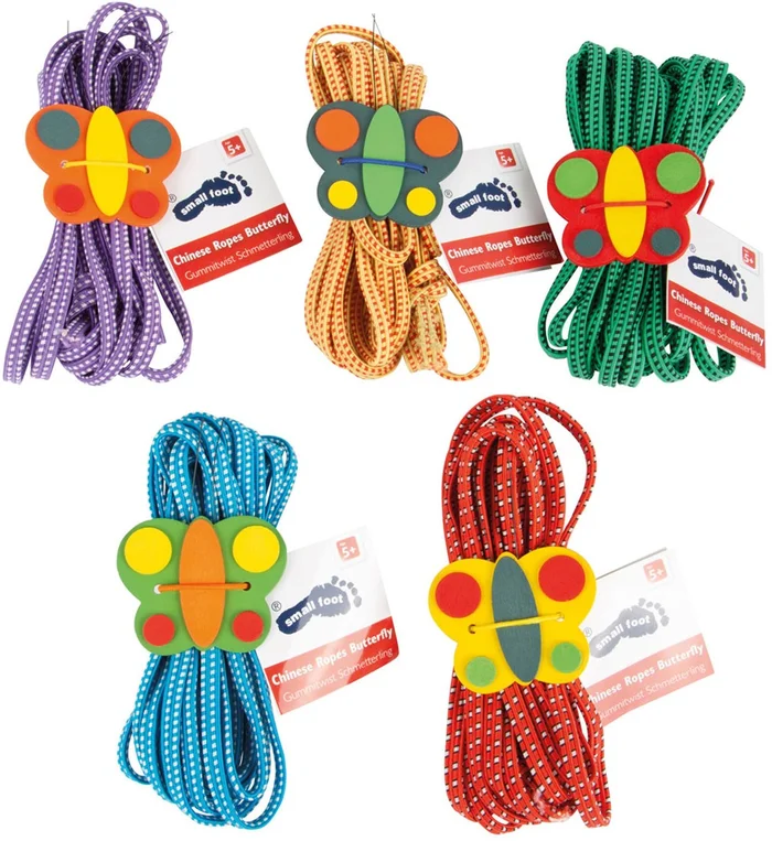Small Foot – Springelastiek Vlinder Kleur, Set van 5