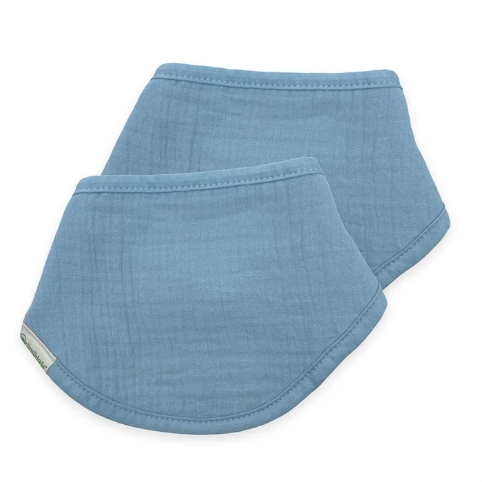 Smikkels – Bandana-Lätzchen (2 Stück) – Blau