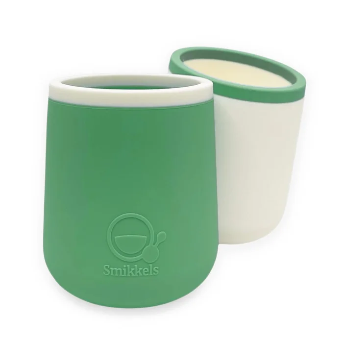 Smikkels – Silikon-Kinderbecher (Set) – Grün