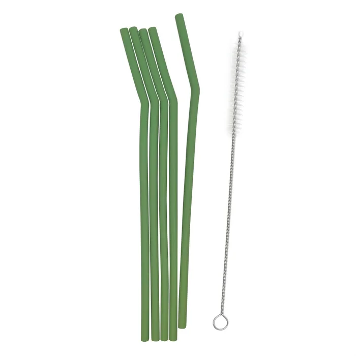 Smikkels – Silikonstrohhalme – Grün