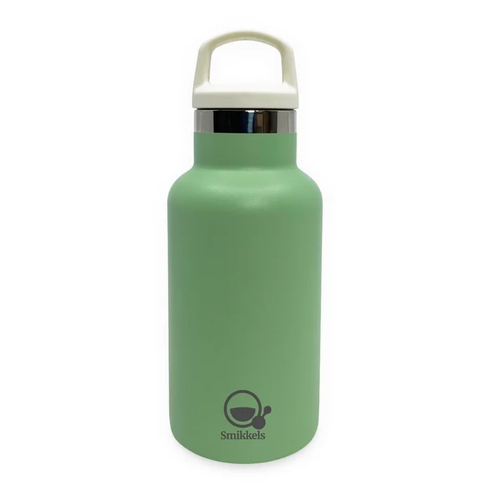 Smikkels – Edelstahl-Thermos-Trinkflasche 350 ml – Grün